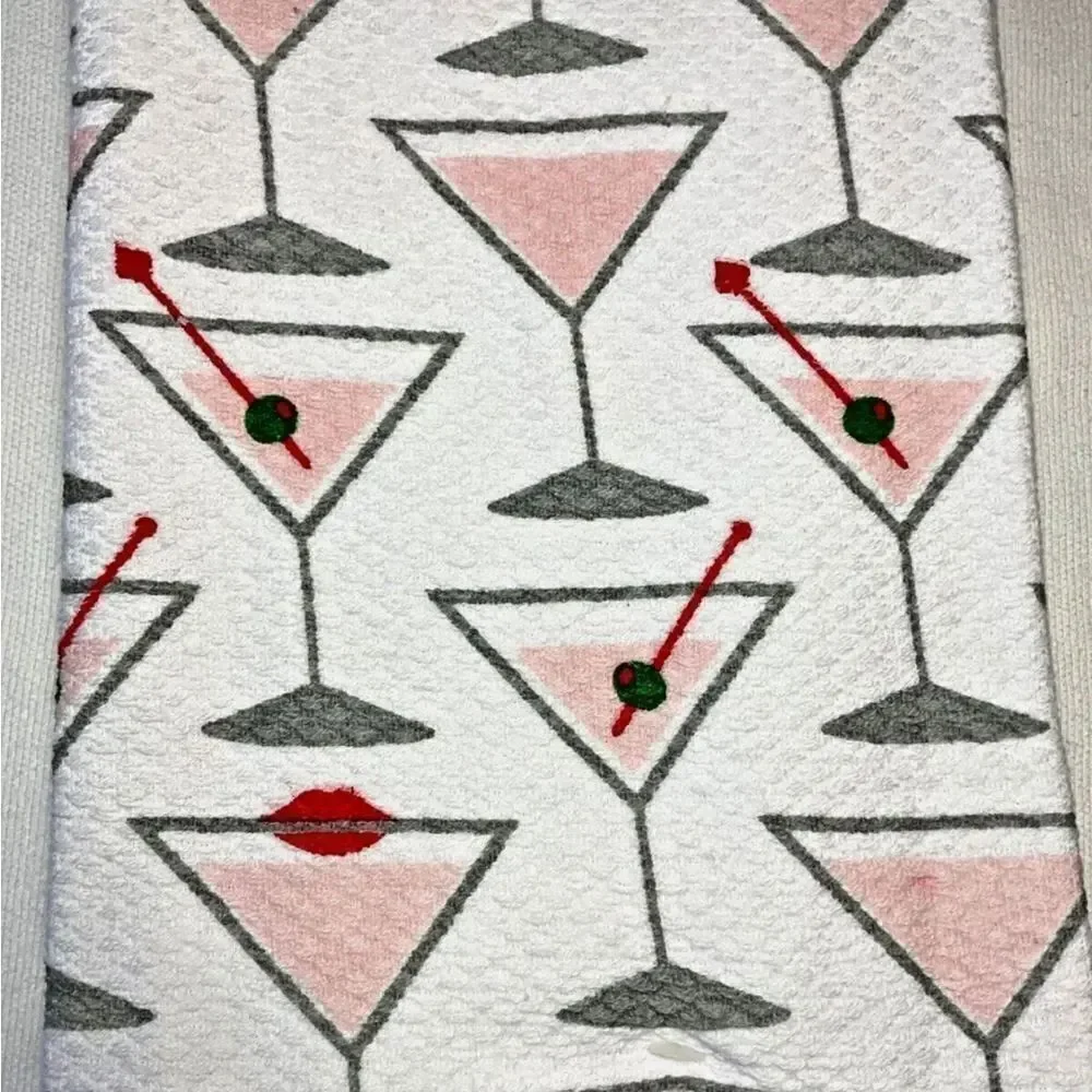 Kate Spade Dish Towels Set of Three in Martini Print!